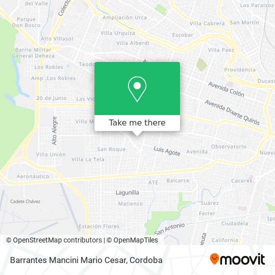 Barrantes Mancini Mario Cesar map