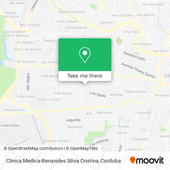 Clinica Medica-Benavides Silvia Cristina map