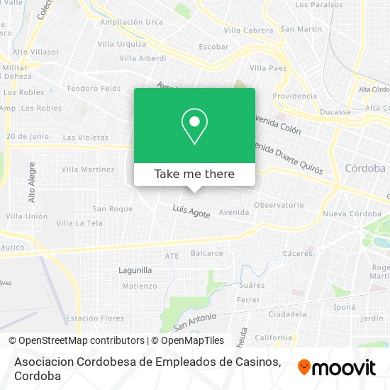 Asociacion Cordobesa de Empleados de Casinos map