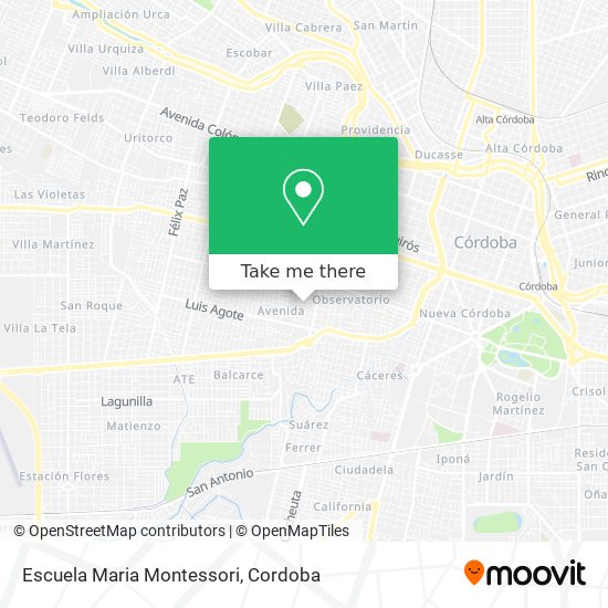 Mapa de Escuela Maria Montessori