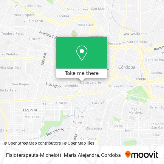 Fisioterapeuta-Michelotti María Alejandra map