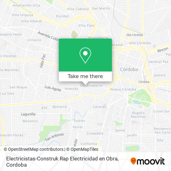 Mapa de Electricistas-Construk Rap Electricidad en Obra