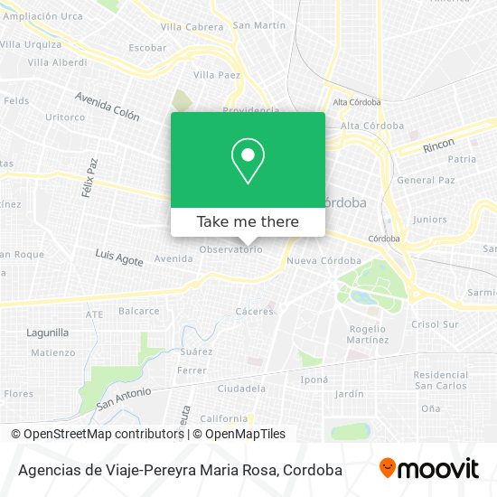 Agencias de Viaje-Pereyra Maria Rosa map