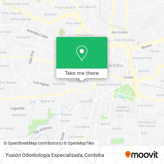 Fusión Odontología Especializada map
