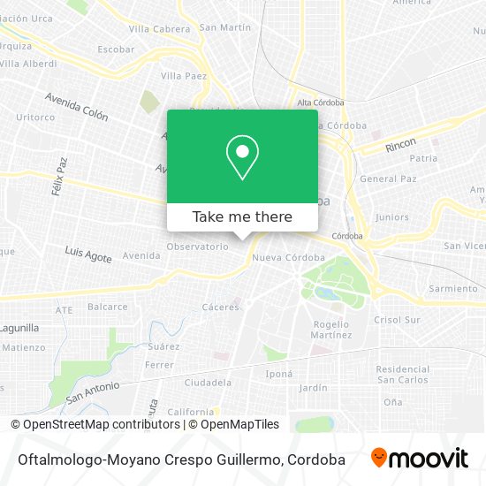 Oftalmologo-Moyano Crespo Guillermo map