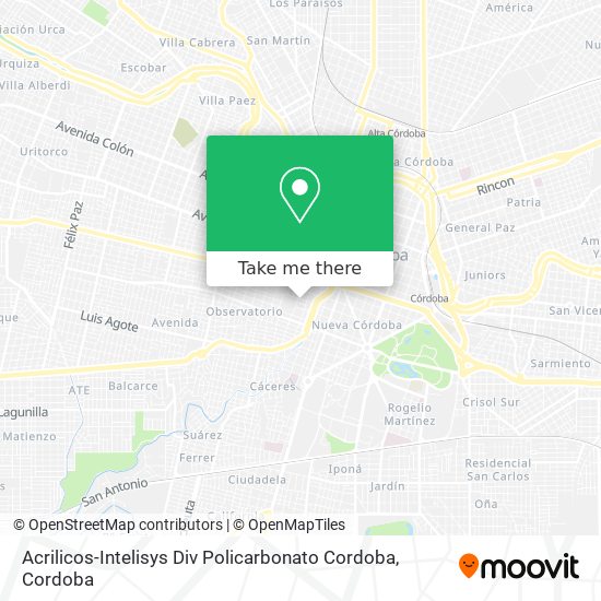 Acrilicos-Intelisys Div Policarbonato Cordoba map