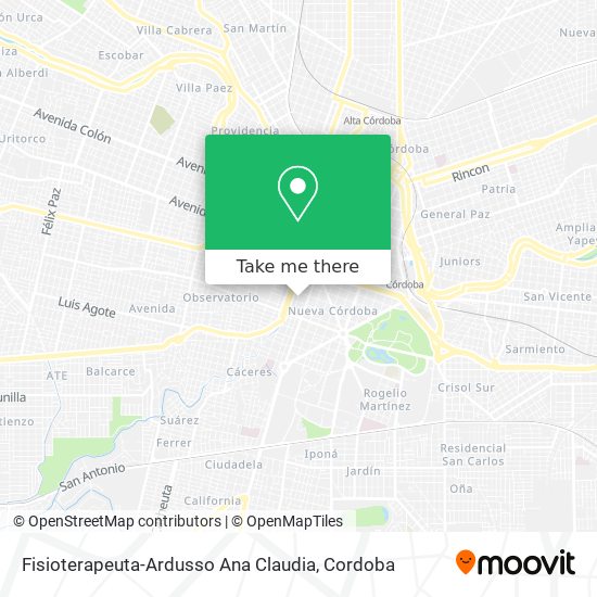Mapa de Fisioterapeuta-Ardusso Ana Claudia