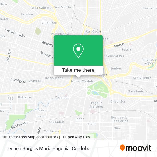 Tennen Burgos Maria Eugenia map