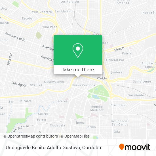 Urologia-de Benito Adolfo Gustavo map