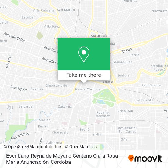 Escribano-Reyna de Moyano Centeno Clara Rosa María Anunciación map