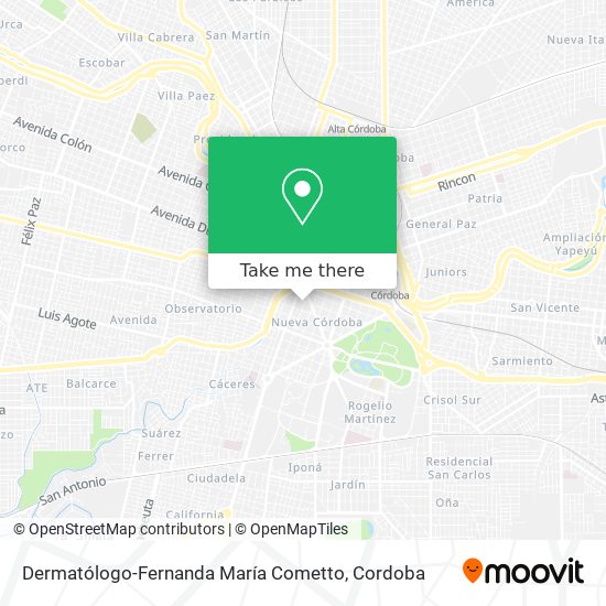 Dermatólogo-Fernanda María Cometto map