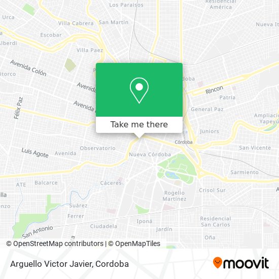 Arguello Victor Javier map