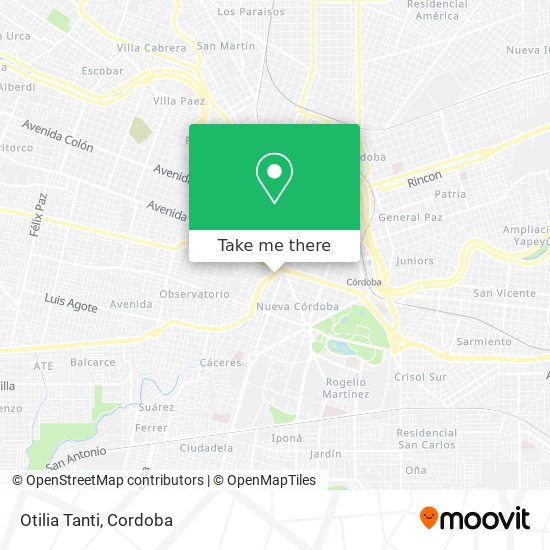 Mapa de Otilia Tanti