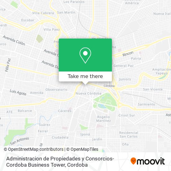Administracion de Propiedades y Consorcios-Cordoba Business Tower map