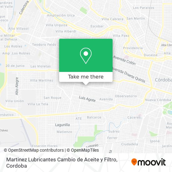 Martinez Lubricantes Cambio de Aceite y Filtro map