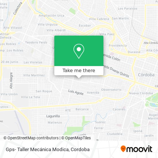 Gps- Taller Mecánica Modica map