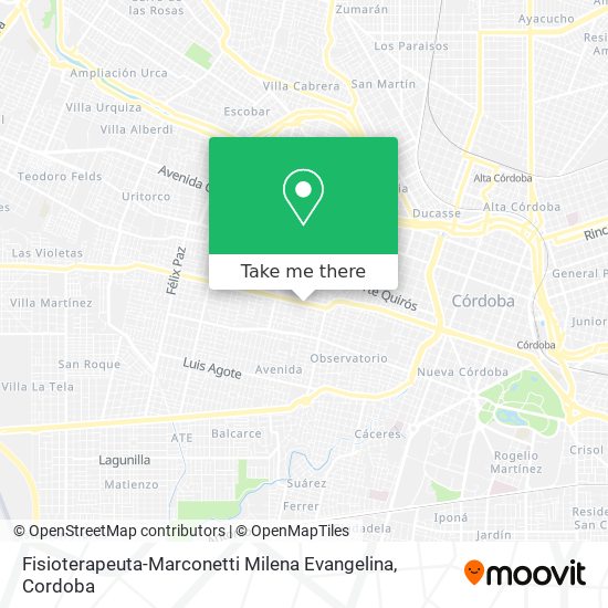 Fisioterapeuta-Marconetti Milena Evangelina map