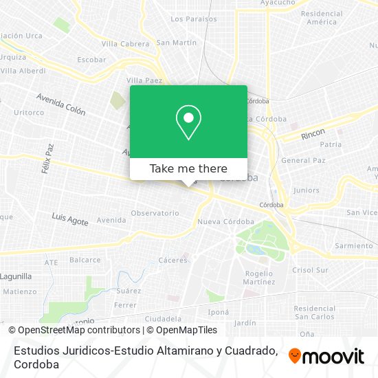 Estudios Juridicos-Estudio Altamirano y Cuadrado map