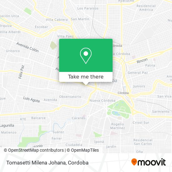 Tomasetti Milena Johana map