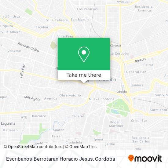 Escribanos-Berrotaran Horacio Jesus map