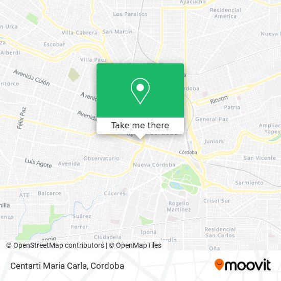 Mapa de Centarti Maria Carla
