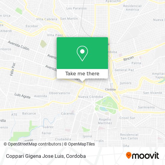 Coppari Gigena Jose Luis map