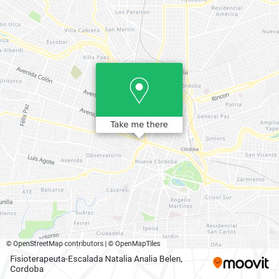 Mapa de Fisioterapeuta-Escalada Natalia Analia Belen