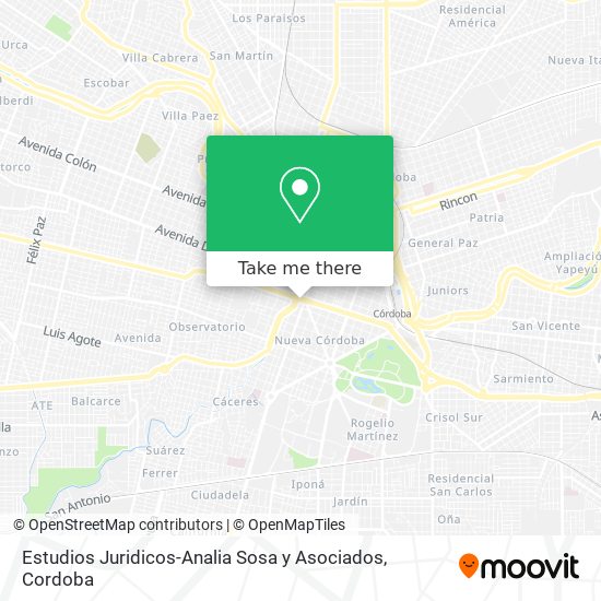 Estudios Juridicos-Analia Sosa y Asociados map
