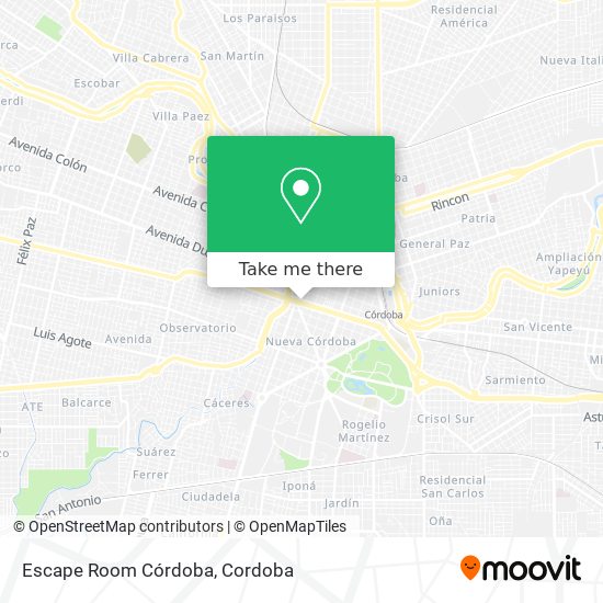 Escape Room Córdoba map