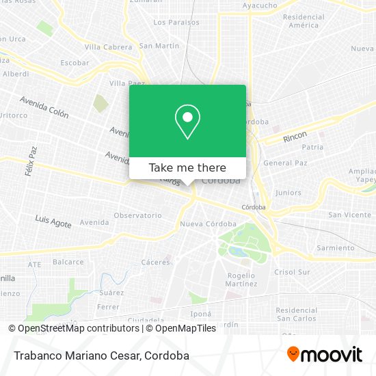 Trabanco Mariano Cesar map