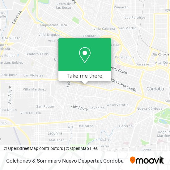 Colchones & Sommiers Nuevo Despertar map