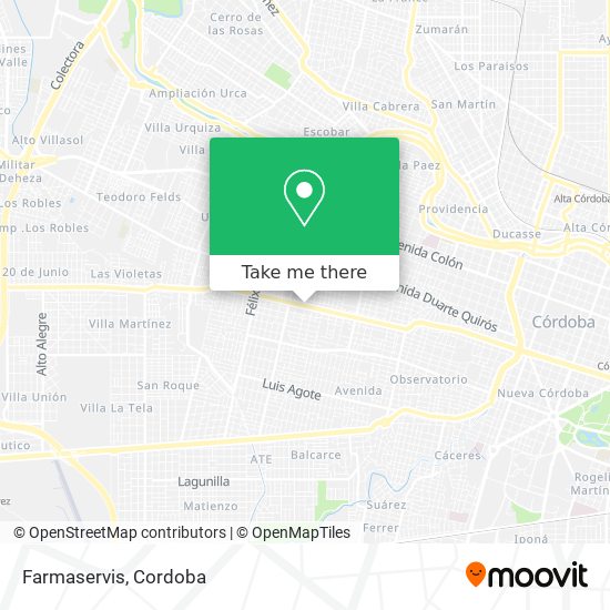 Mapa de Farmaservis