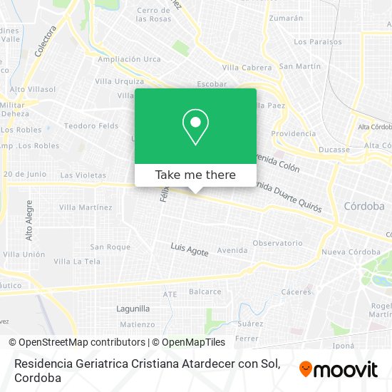 Residencia Geriatrica Cristiana Atardecer con Sol map