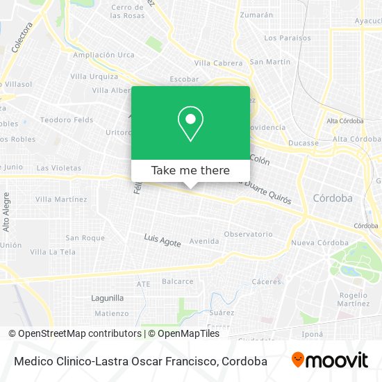 Medico Clinico-Lastra Oscar Francisco map