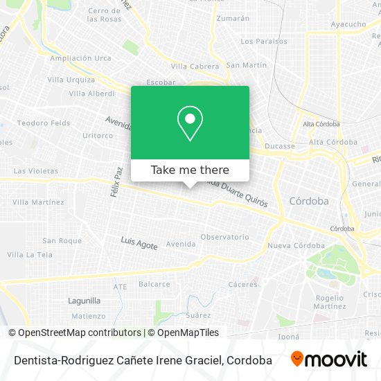 Dentista-Rodriguez Cañete Irene Graciel map