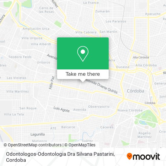 Odontologos-Odontologia Dra Silvana Pastarini map