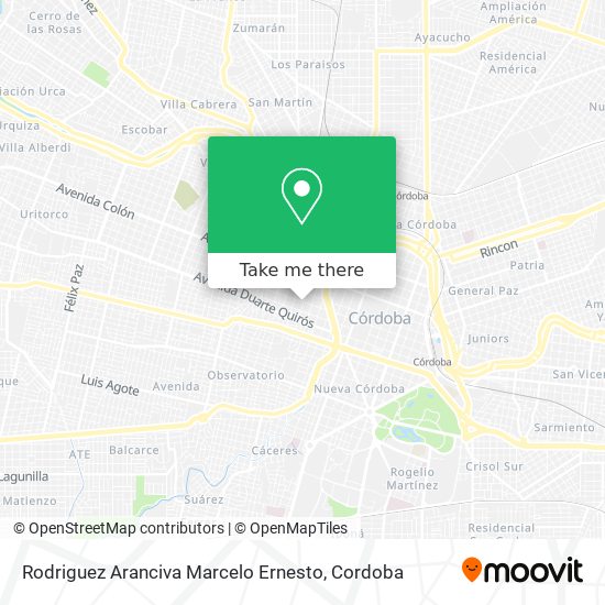Rodriguez Aranciva Marcelo Ernesto map