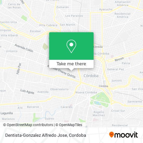 Dentista-Gonzalez Alfredo Jose map