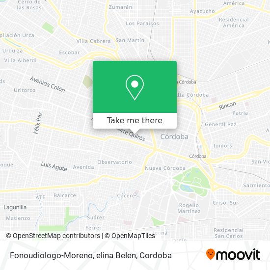 Fonoudiologo-Moreno, elina Belen map