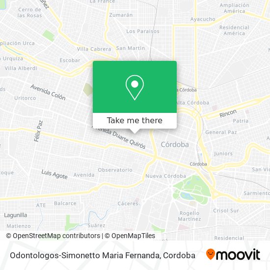 Mapa de Odontologos-Simonetto Maria Fernanda