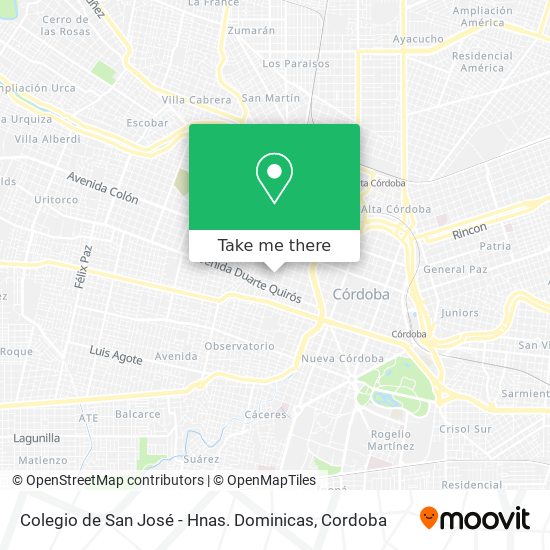 Mapa de Colegio de San José - Hnas. Dominicas