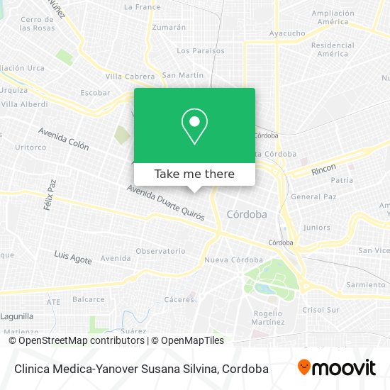 Clinica Medica-Yanover Susana Silvina map