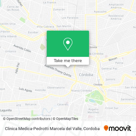 Mapa de Clinica Medica-Pedrotti Marcela del Valle