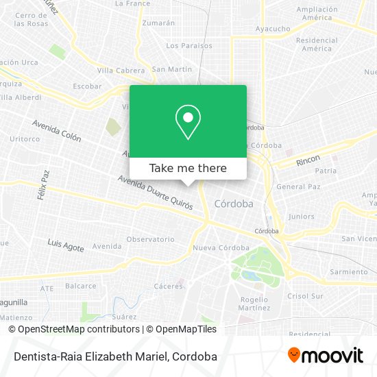 Dentista-Raia Elizabeth Mariel map