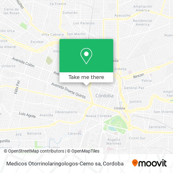 Mapa de Medicos Otorrinolaringologos-Cemo sa