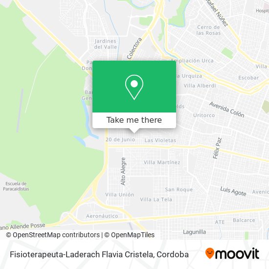 Fisioterapeuta-Laderach Flavia Cristela map