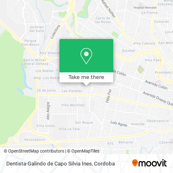 Mapa de Dentista-Galindo de Capo Silvia Ines