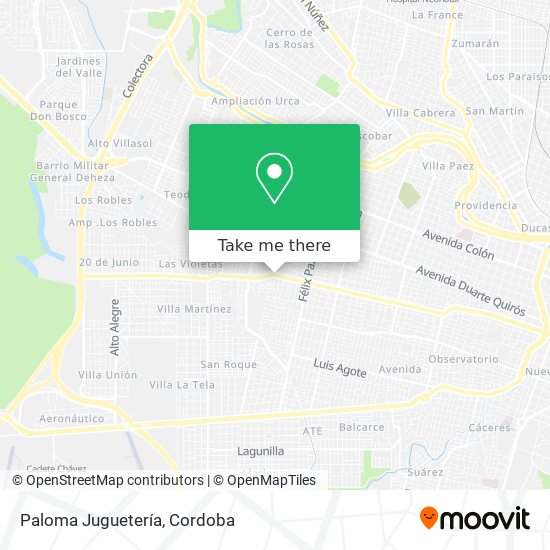 Paloma Juguetería map