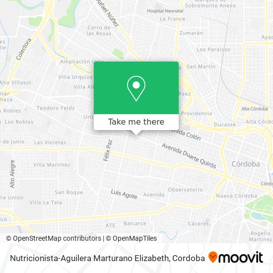 Nutricionista-Aguilera Marturano Elizabeth map