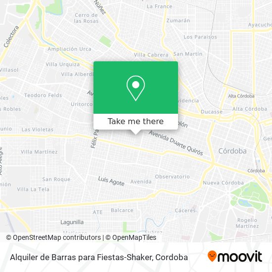 Alquiler de Barras para Fiestas-Shaker map